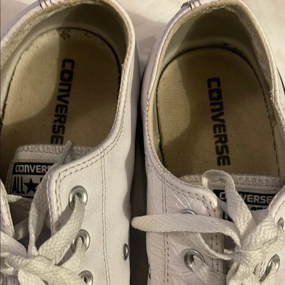 Converse Classic White Lace-Up Sneakers - Picture 2 of 7